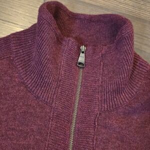 Banana Republic Men's Heritage Collection Sweater Jacket Sz L Red Maroon